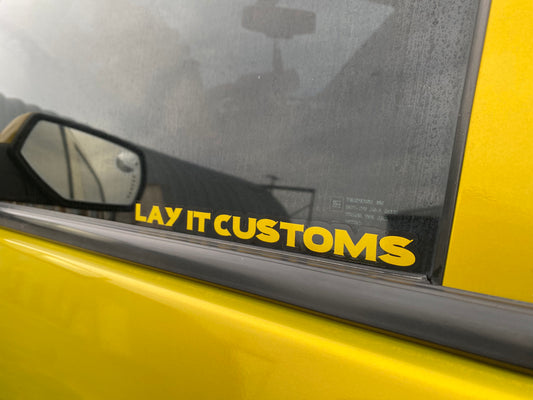 Lay It Customs Decal